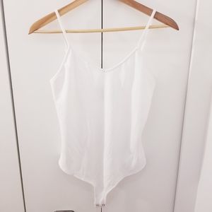 3/$45 | White Thong Tank Bodysuit